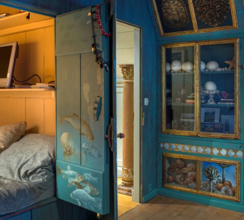 Een detail van het Naturalienkabinet in het Nijsinghhuis