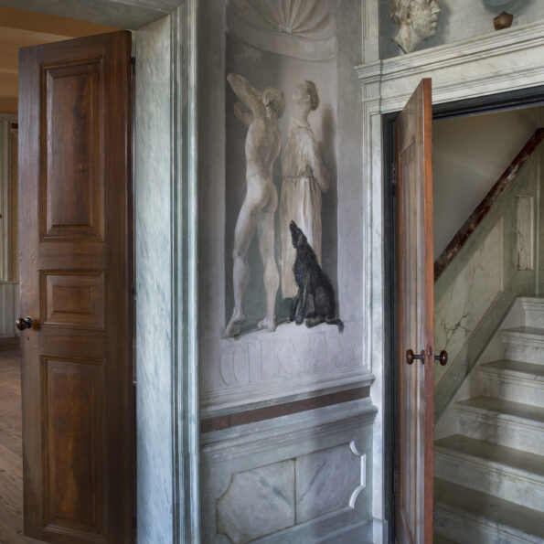 Een detail van de entreehal in het Nijsinghhuis